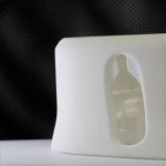weißes Bauteil aus PA12 gefertigt im SLS 3D Druck Verfahren