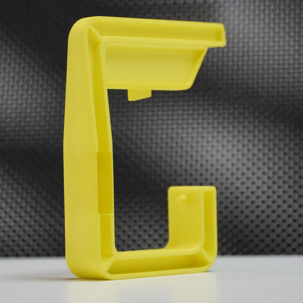 SLS 3D printing part colored yellow