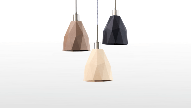 3D printed lampshades HASELUX