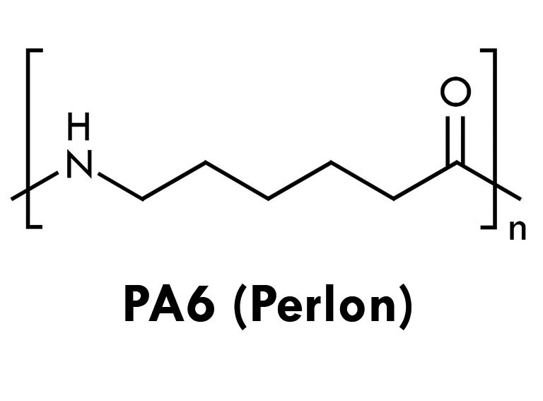 Strukturformel von PA6 (Perlon)