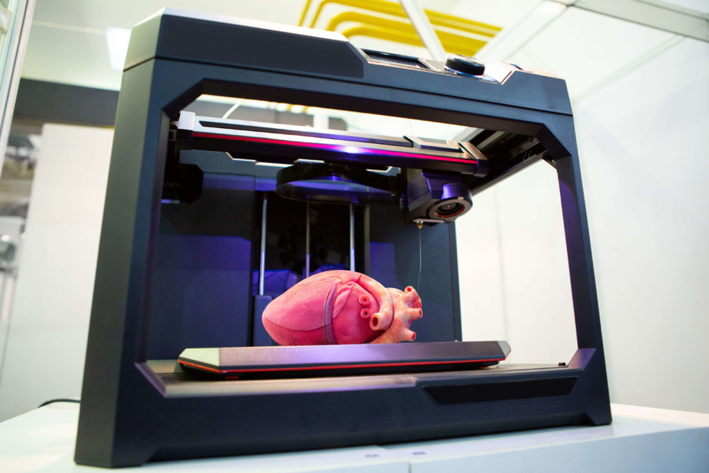 3D gedrucktes menschliches Herz